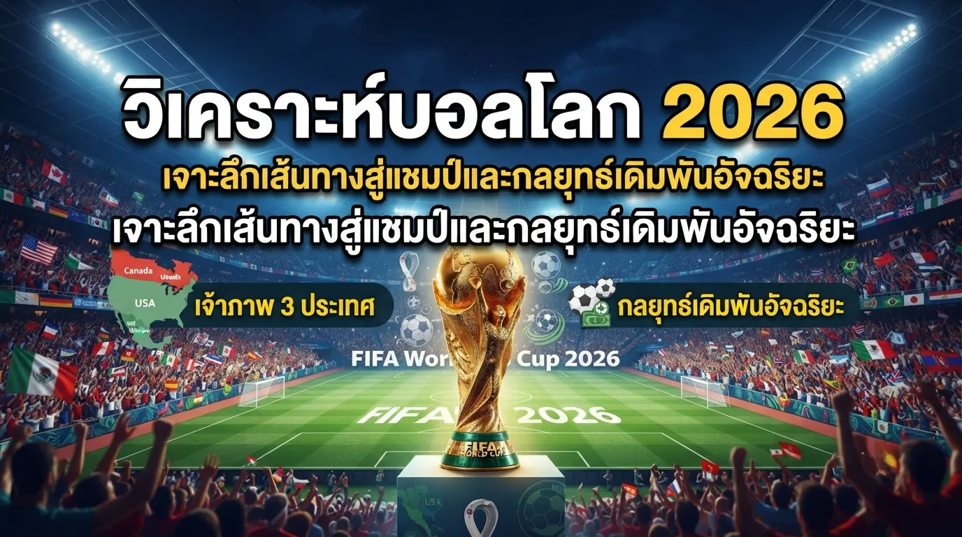 วิเคราะห์บอลโลก 2026: เจาะลึกเส้นทางสู่แชมป์และกลยุทธ์เดิมพันอัจฉริยะ
